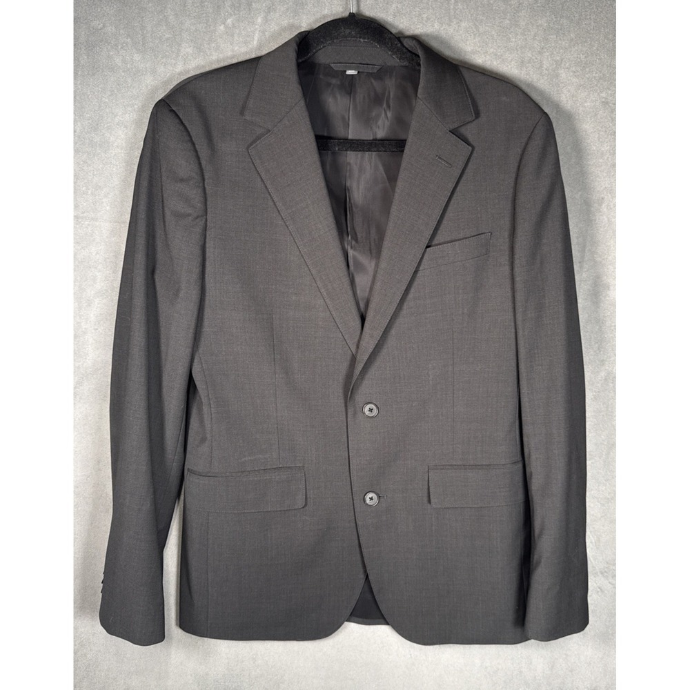 Bonobos Blazer‎ Mens 38R Charcoal Gray Marzotto Wool Stretch Sport Coat Slim Fit